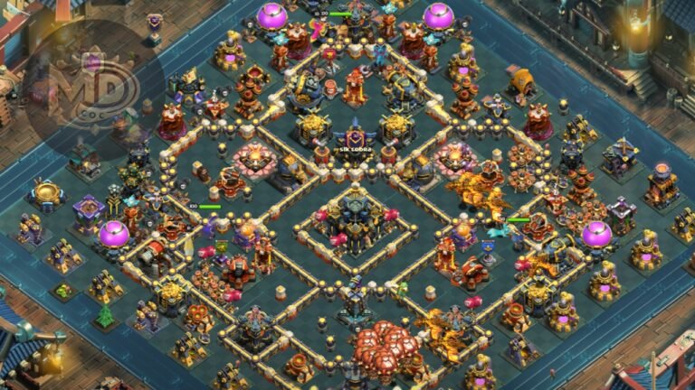 Th17 6 DEFENSE WINS Best Th17 War Base with Link Clash of clans (38)
